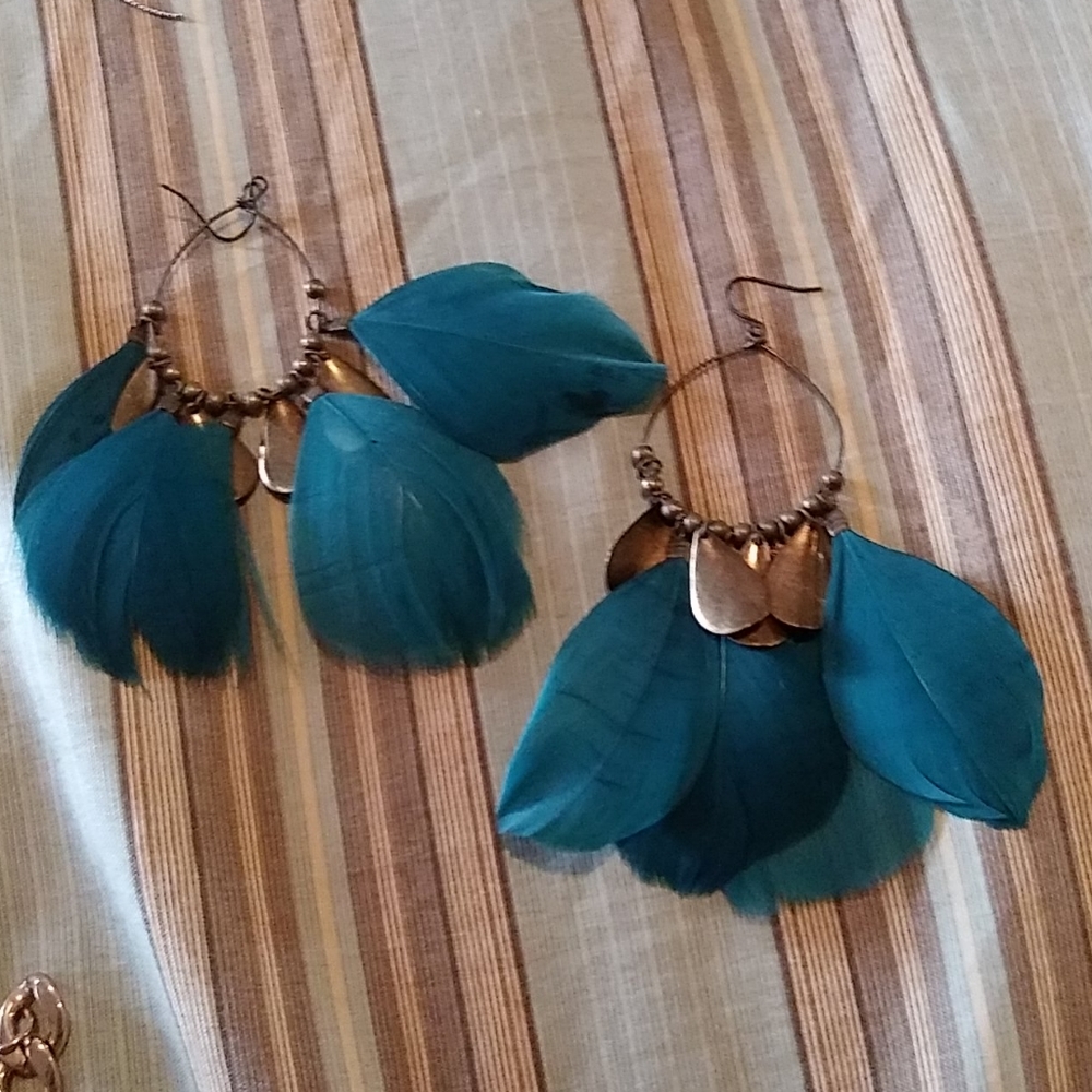Feather earrings